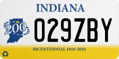 IN license plate 029ZBY