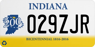 IN license plate 029ZJR
