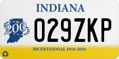 IN license plate 029ZKP