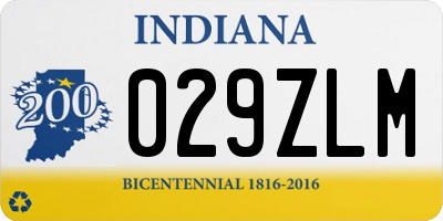 IN license plate 029ZLM