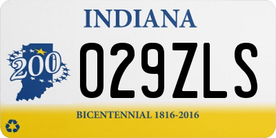 IN license plate 029ZLS