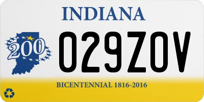 IN license plate 029ZOV
