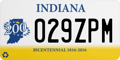 IN license plate 029ZPM