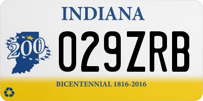 IN license plate 029ZRB