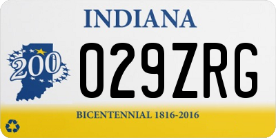 IN license plate 029ZRG