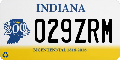 IN license plate 029ZRM