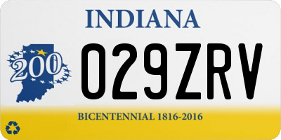 IN license plate 029ZRV
