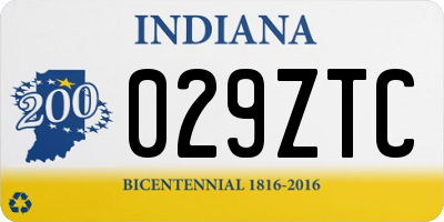 IN license plate 029ZTC
