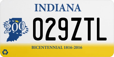 IN license plate 029ZTL