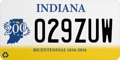 IN license plate 029ZUW