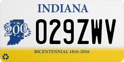 IN license plate 029ZWV