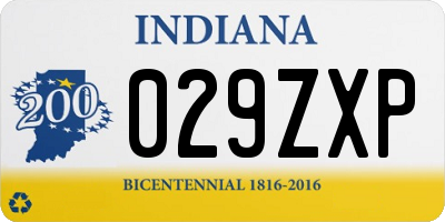 IN license plate 029ZXP
