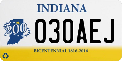 IN license plate 030AEJ