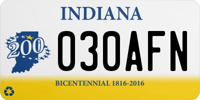 IN license plate 030AFN