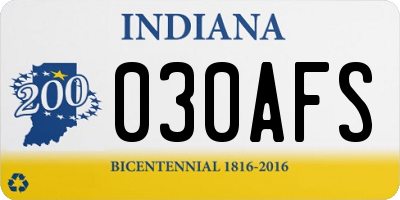 IN license plate 030AFS
