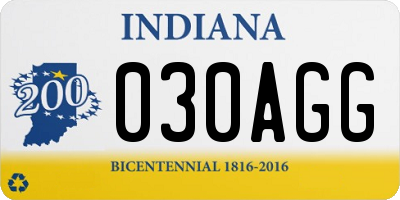 IN license plate 030AGG