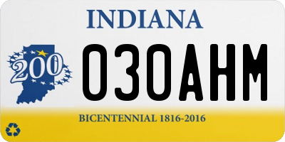 IN license plate 030AHM