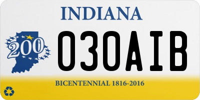 IN license plate 030AIB
