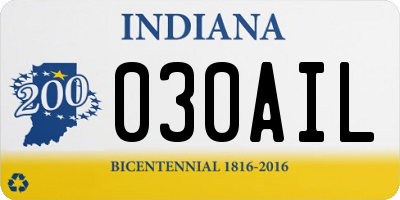 IN license plate 030AIL