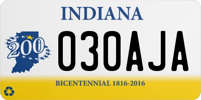 IN license plate 030AJA