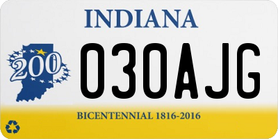 IN license plate 030AJG