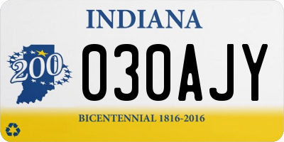 IN license plate 030AJY