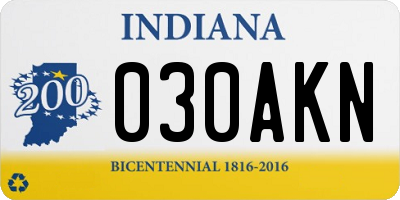 IN license plate 030AKN