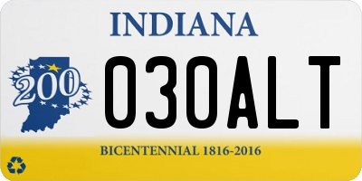 IN license plate 030ALT
