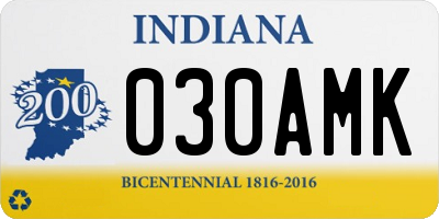 IN license plate 030AMK