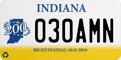 IN license plate 030AMN