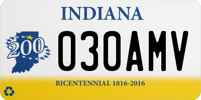 IN license plate 030AMV