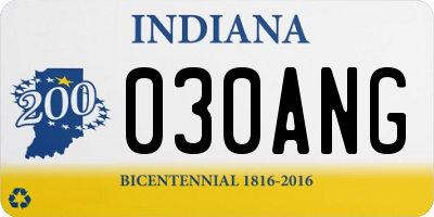 IN license plate 030ANG