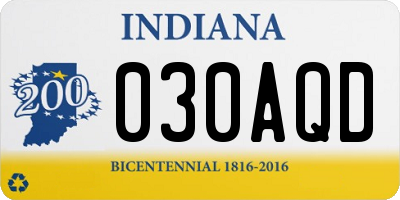 IN license plate 030AQD