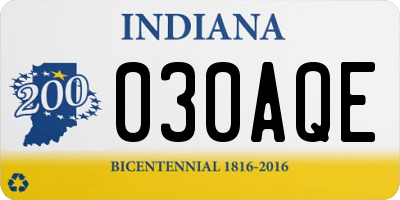 IN license plate 030AQE