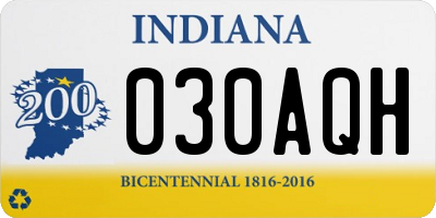 IN license plate 030AQH