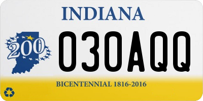 IN license plate 030AQQ