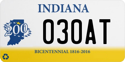 IN license plate 030AT