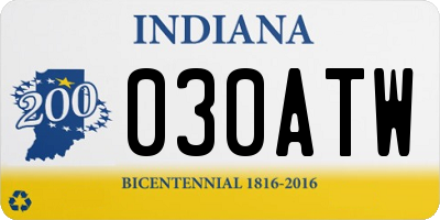 IN license plate 030ATW
