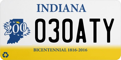 IN license plate 030ATY