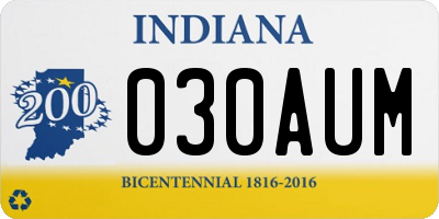 IN license plate 030AUM