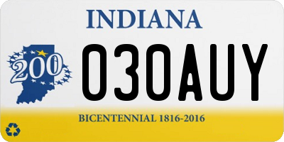 IN license plate 030AUY