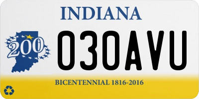 IN license plate 030AVU