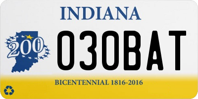 IN license plate 030BAT