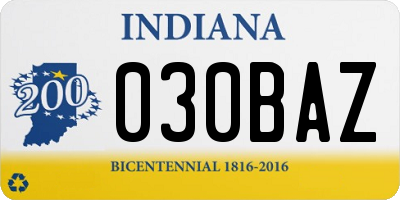 IN license plate 030BAZ