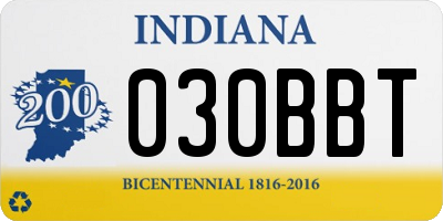IN license plate 030BBT