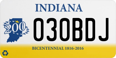IN license plate 030BDJ