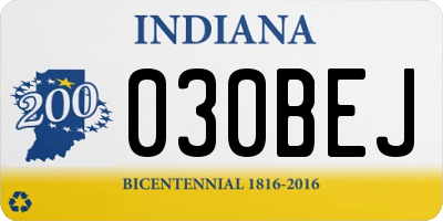 IN license plate 030BEJ