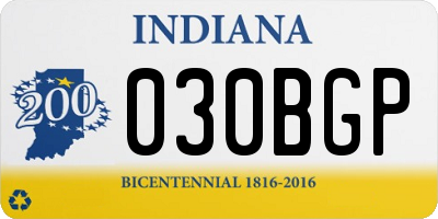 IN license plate 030BGP