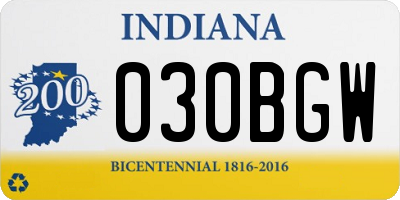 IN license plate 030BGW