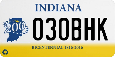 IN license plate 030BHK